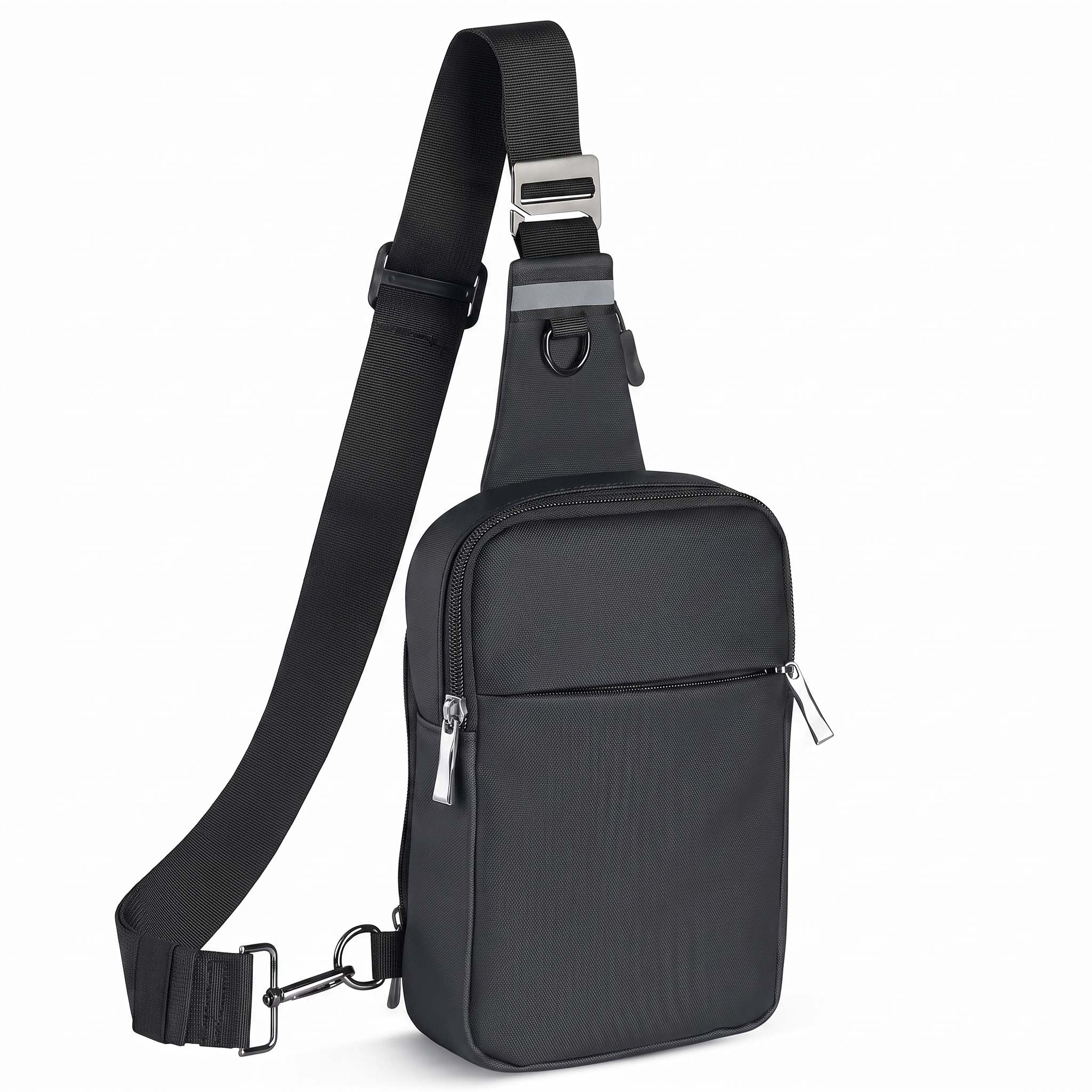 Pro crossbody sling with metal hook and extra pockets