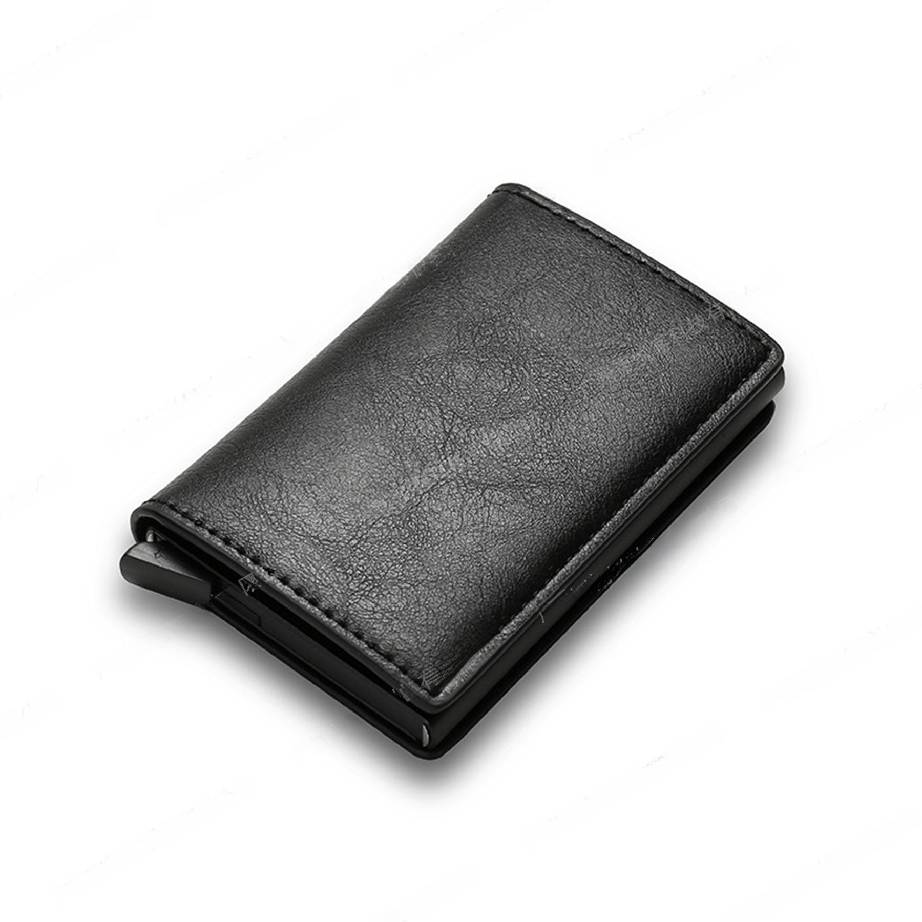 RFID Blocking Automatic Pop-Up Ultra-Thin Carbon Fiber Card Holder Wallet