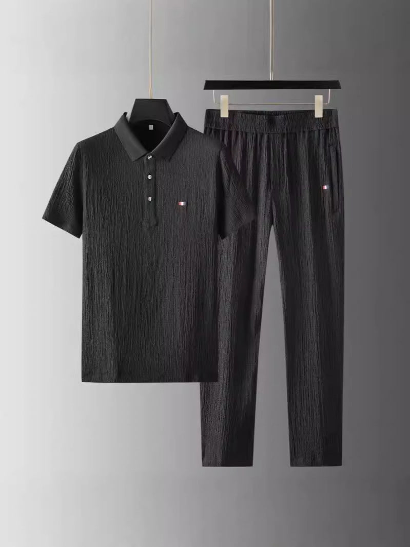 Summer Mens Casual Suit Set