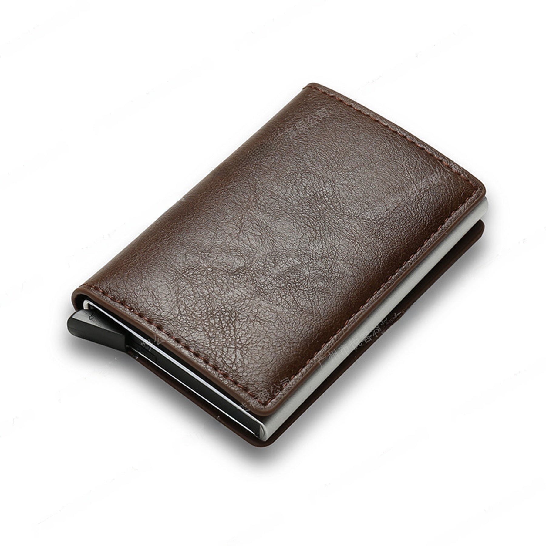 RFID Blocking Automatic Pop-Up Ultra-Thin Carbon Fiber Card Holder Wallet