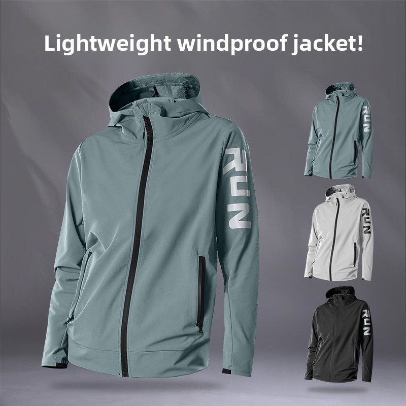 RUN Mens Quick-Dry Windproof Training Suit