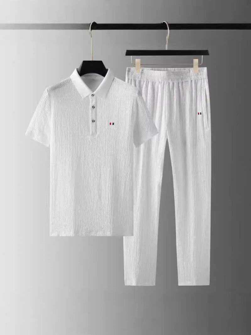 Summer Mens Casual Suit Set